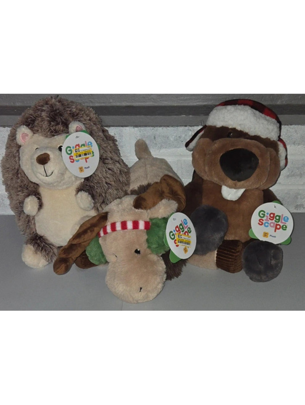 Gigglescape Plush Animals All 3 Together